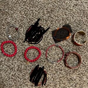 Rustic Cuff Red/orange bracelets EUC Buy 1 or buy them all